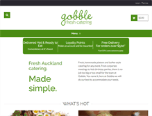 Tablet Screenshot of gobble.co.nz